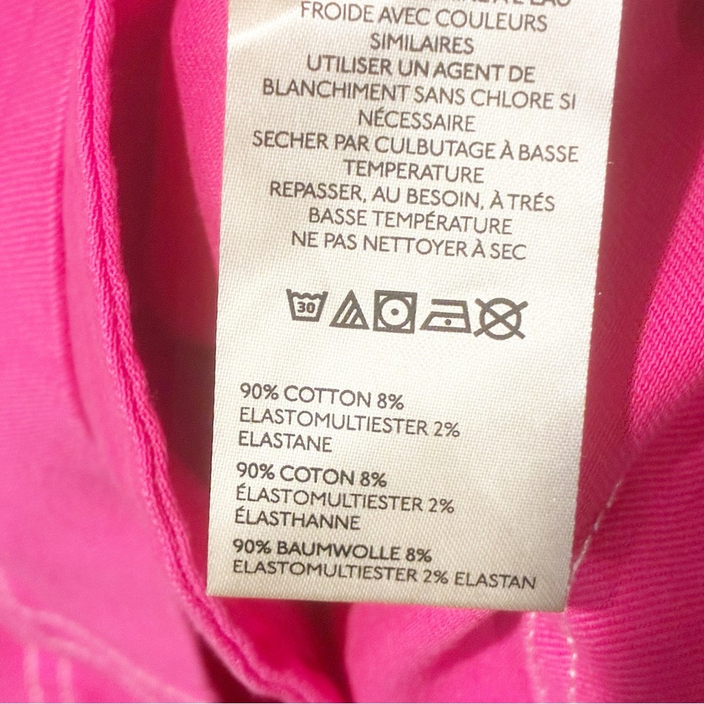 Anthropologie Pilcro Size Large Pink The Judie Halter Denim Swing Mini Dress - Picture 5 of 6